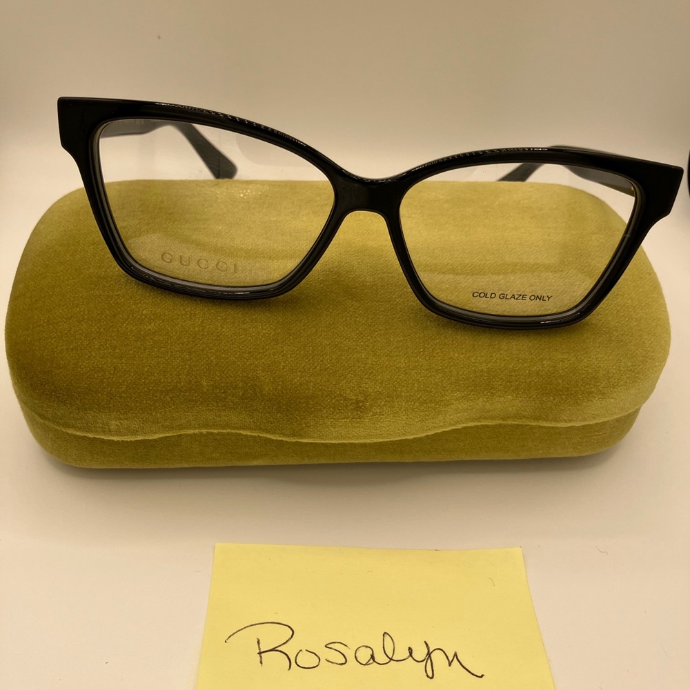 Gucci Women's Black Cat-Eye Glasses